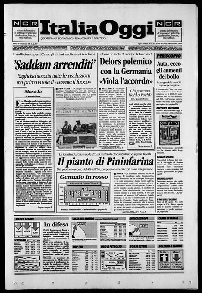 Italia oggi : quotidiano di economia finanza e politica